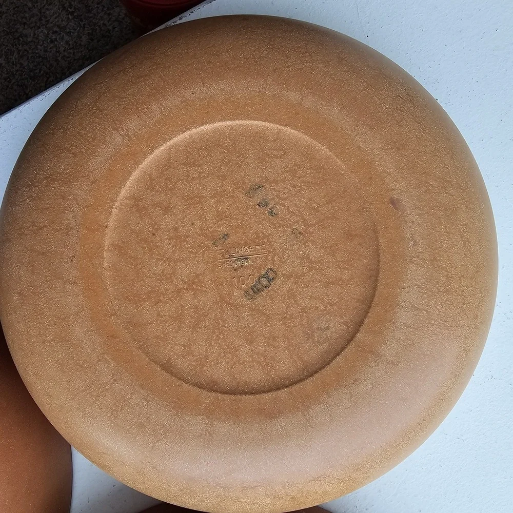 1960s 1970s Lot Of 3 Ellingers Vintage Agatized Wood Serving Bowl #100 9-1/4